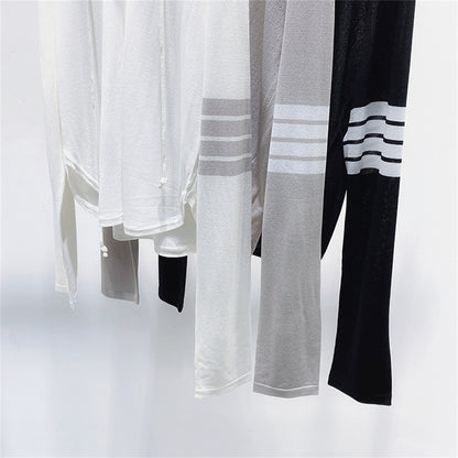 Ice Silk Hooded Cardigan
