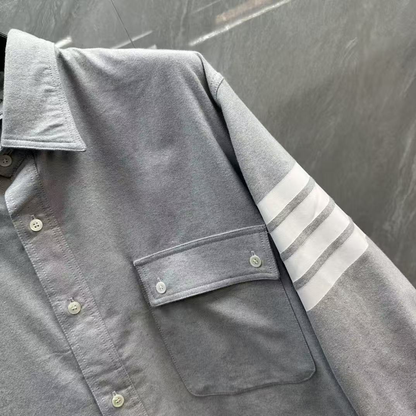 Men's Casual Oxford Shirt - 100% Cotton Button-Front Shirt