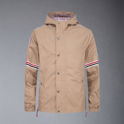TNOM Khaki Hooded Jacket