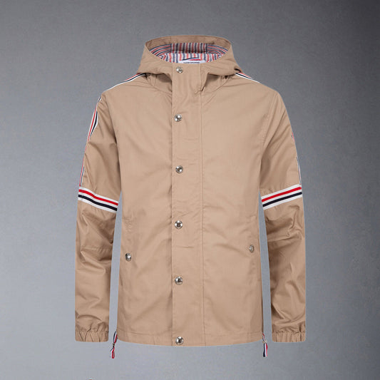 TNOM Khaki Hooded Jacket