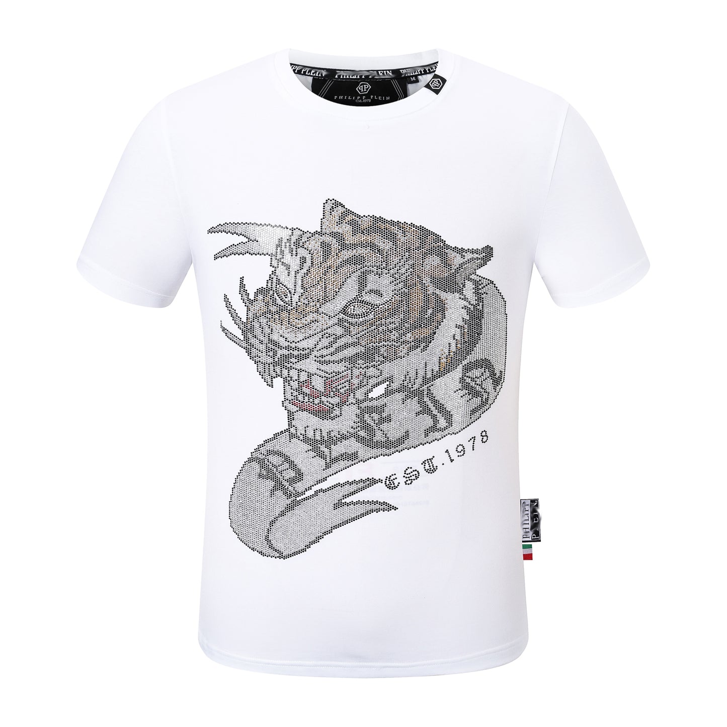 Philip T-shirt crystal tiger head