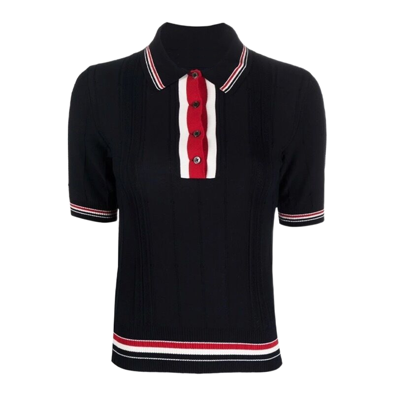 TNOM Women Ribbon POLO shirt