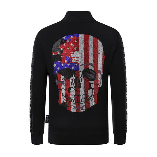 PHILIP skull back cardigan
