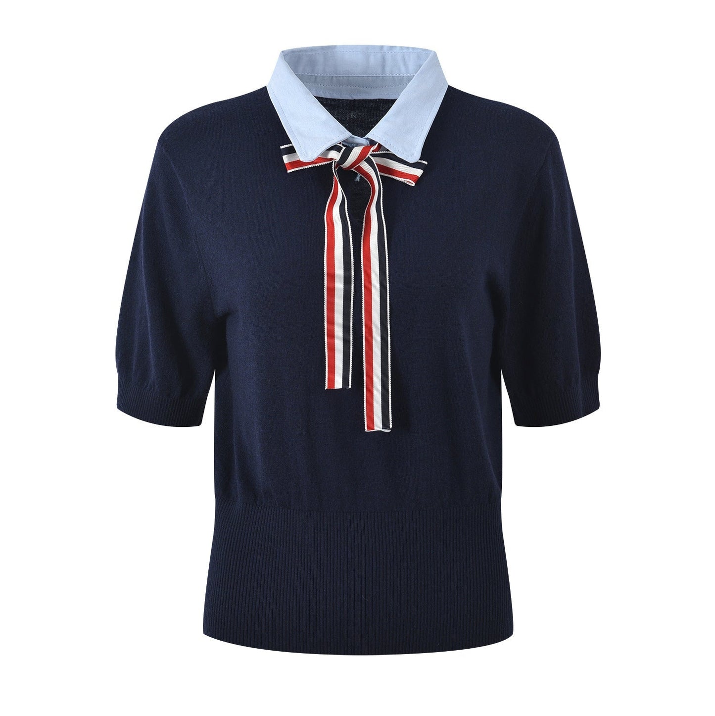 TNOM Women Ribbon POLO shirt