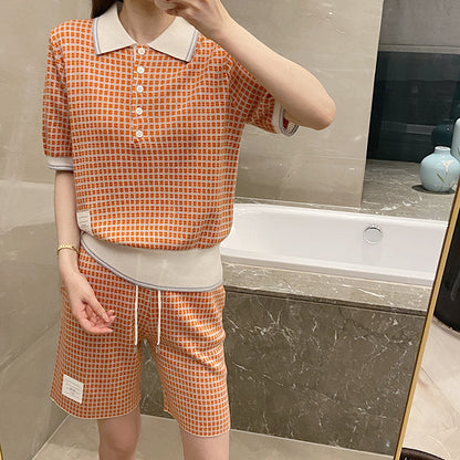 plaid T-shirt