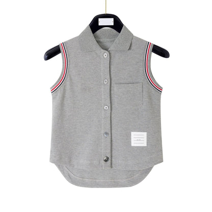 New Sleeveless Lapel Cardigan Vest
