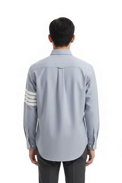 Men's Casual Oxford Shirt - 100% Cotton Button-Front Shirt