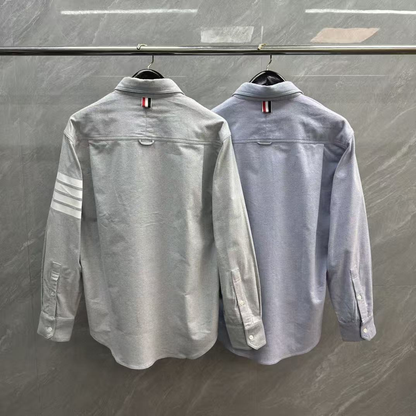 Men's Casual Oxford Shirt - 100% Cotton Button-Front Shirt
