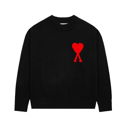 Ami Big Heart Casual Sweater