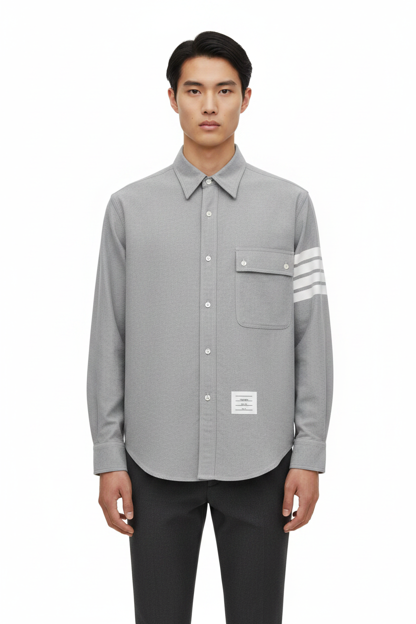 Men's Casual Oxford Shirt - 100% Cotton Button-Front Shirt