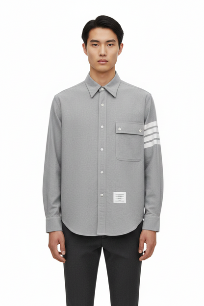 Men's Casual Oxford Shirt - 100% Cotton Button-Front Shirt