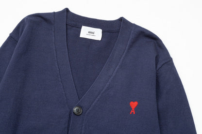 AMI Cotton and wool cardigan