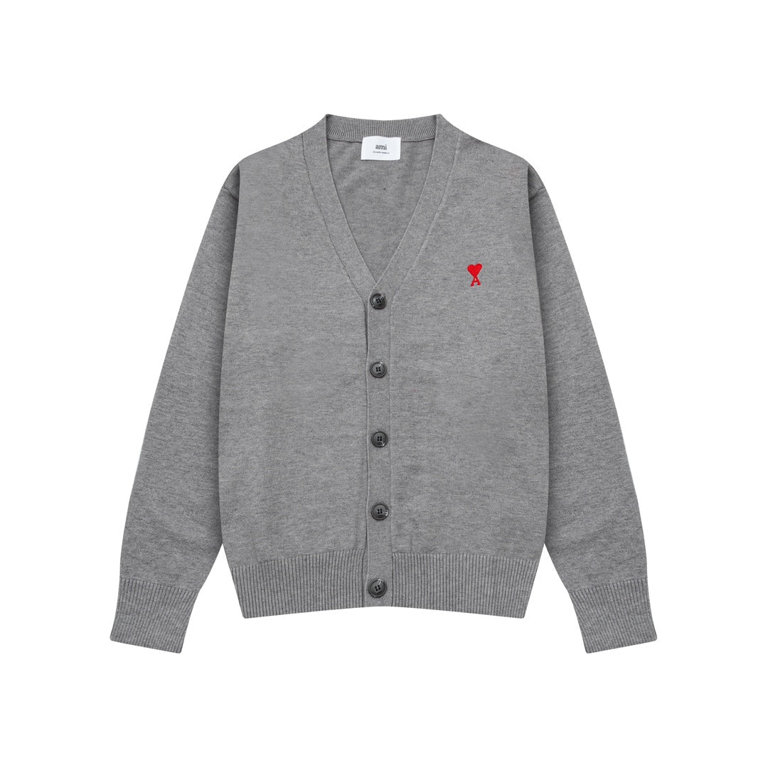 AMI Cotton and wool cardigan