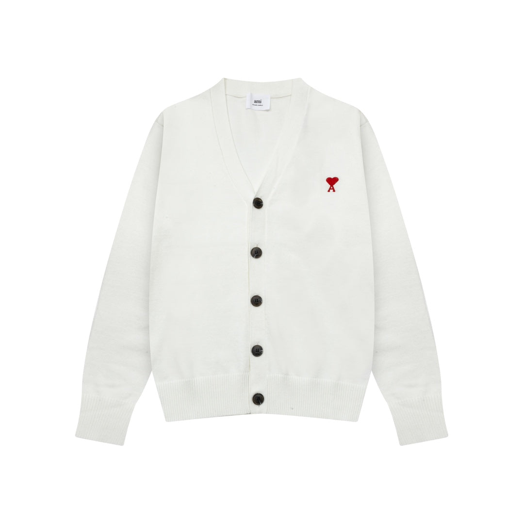 AMI Cotton and wool cardigan