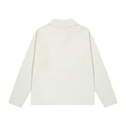 AMI  Cotton and wool blend polo neck sweater