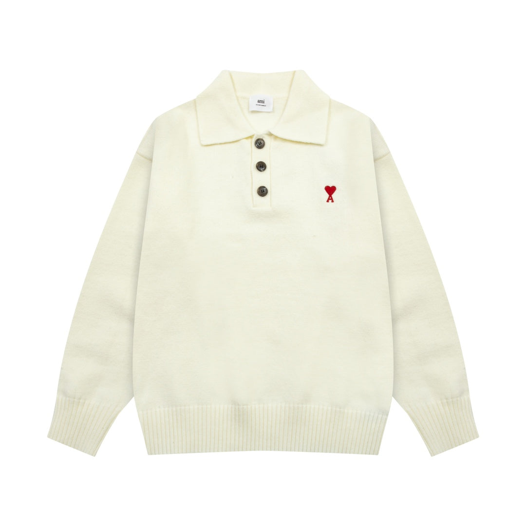 AMI  Cotton and wool sweater
