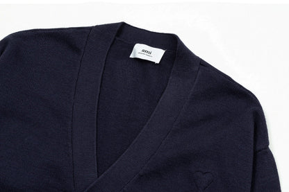 AMI  Cotton and wool cardigan