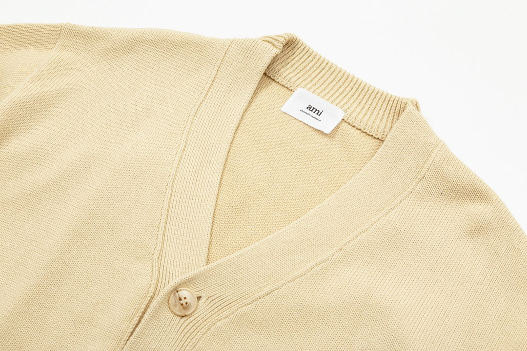 AMI  Cotton and wool cardigan