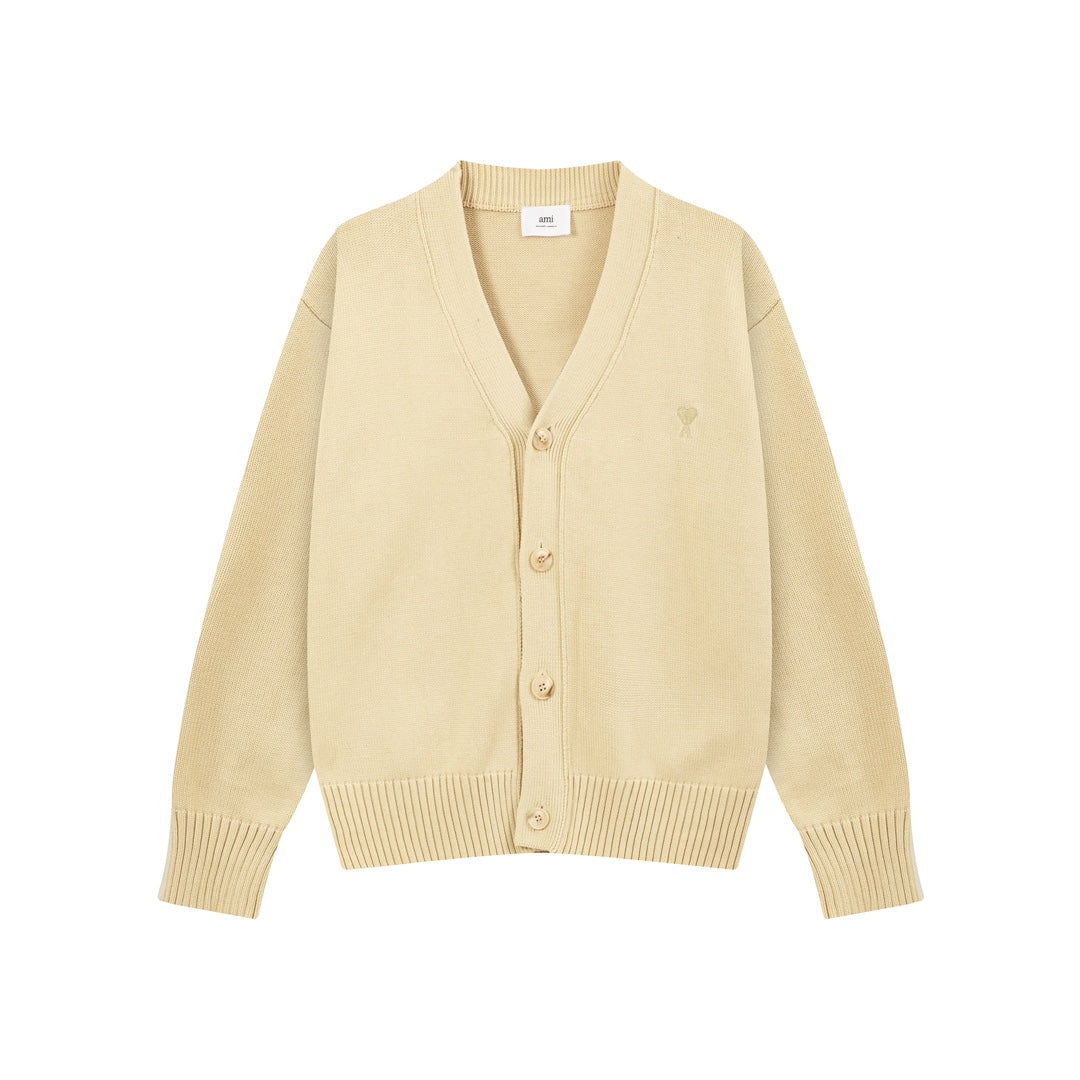 AMI  Cotton and wool cardigan