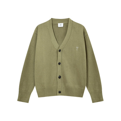 AMI  Cotton and wool cardigan