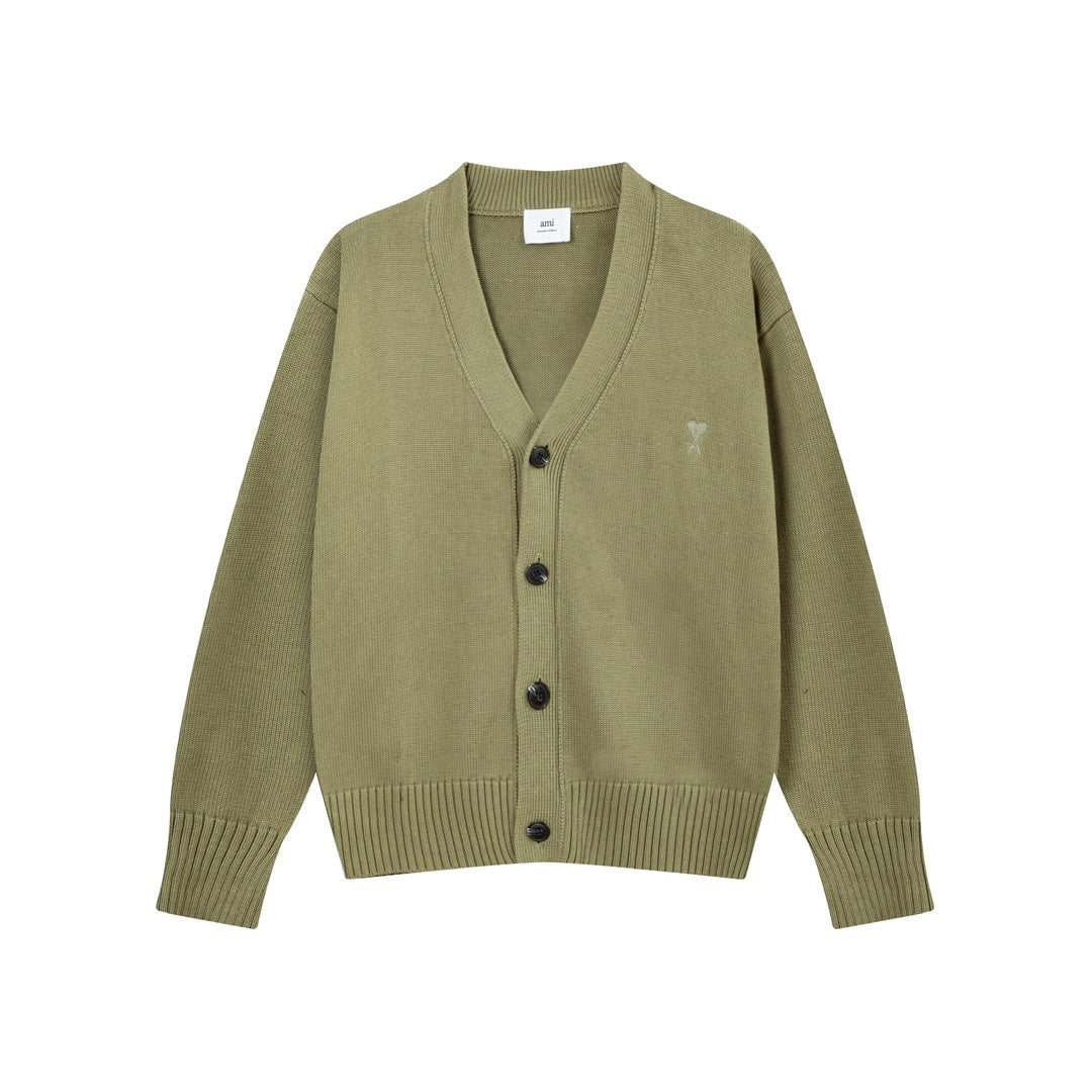 AMI  Cotton and wool cardigan