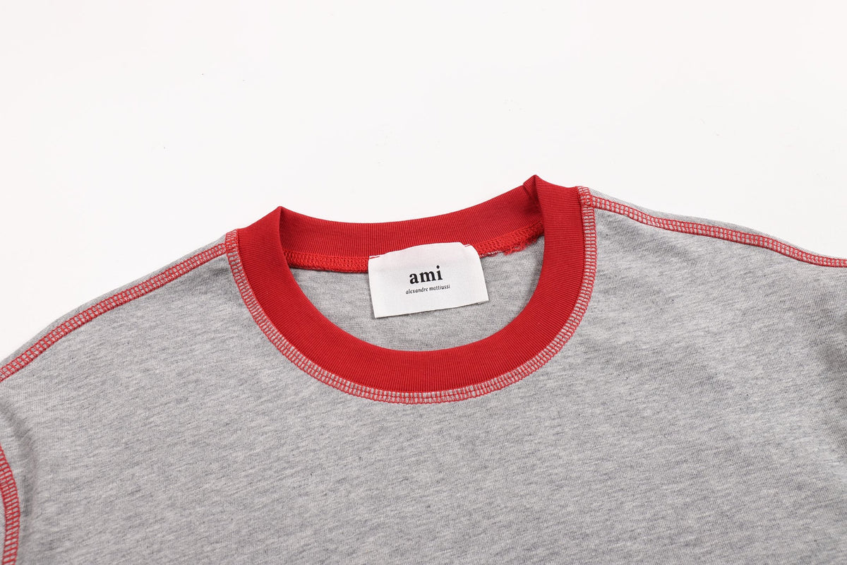 AMI "Fake two-piece" long-sleeve T-shirt