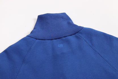 AMI  Embroidered half-zip sweatshirt